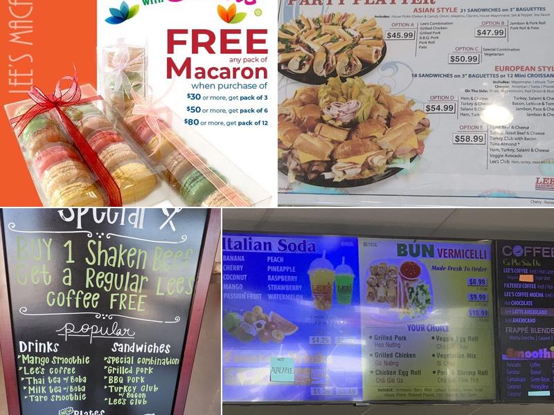Lee's Sandwiches Menu