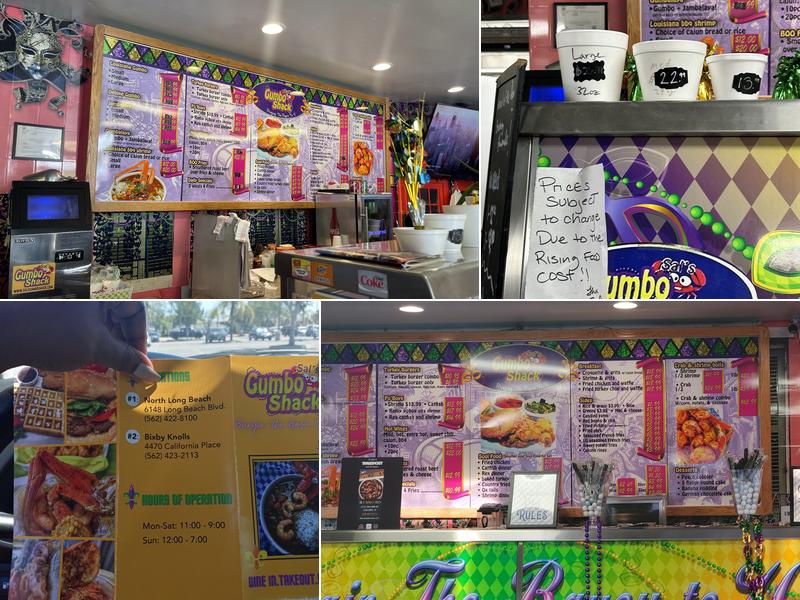 Sal's Gumbo Shack Menu