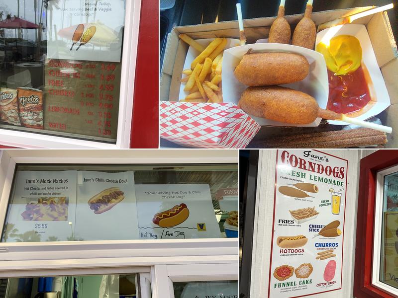 Jane's Corndogs Menu