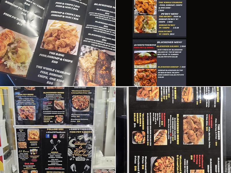 Chef2theBone Fish Fry & More... Menu