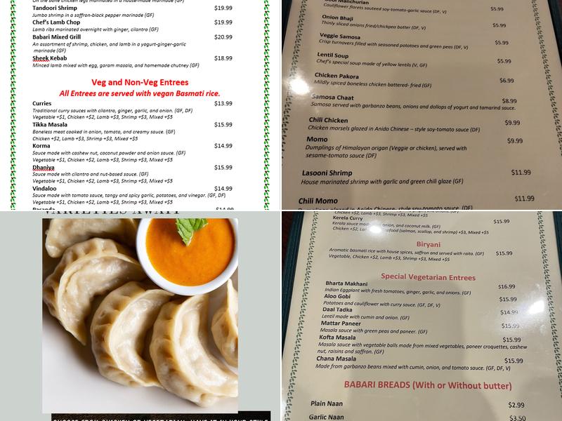 Curry Kingdom An Indian Eatery Menu