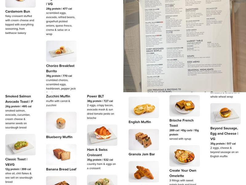 fresh&co Menu