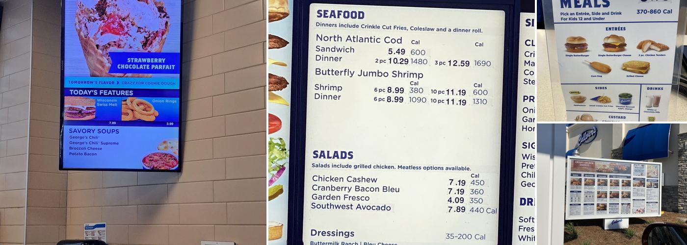 Culver’s Menu