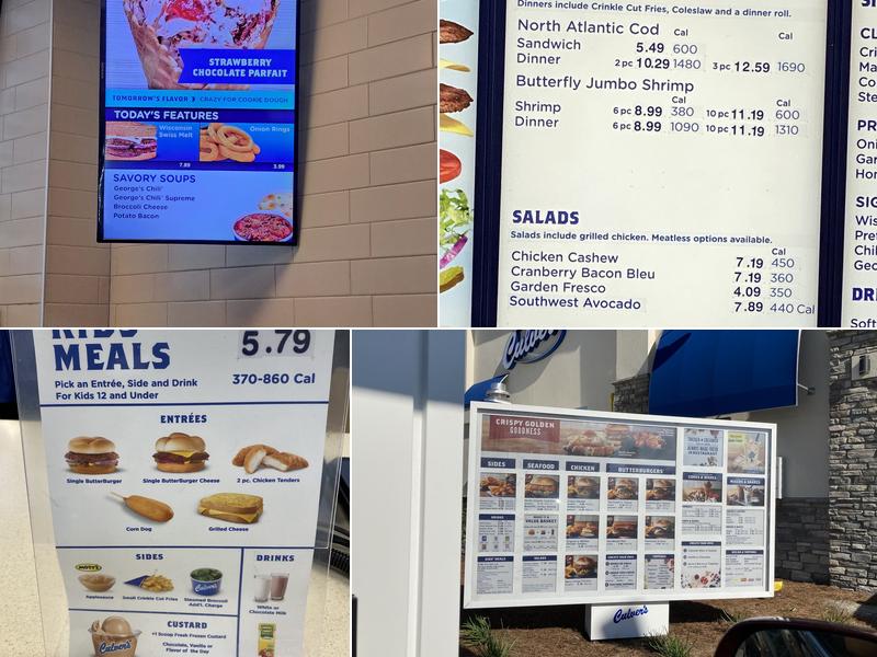 Culver’s Menu