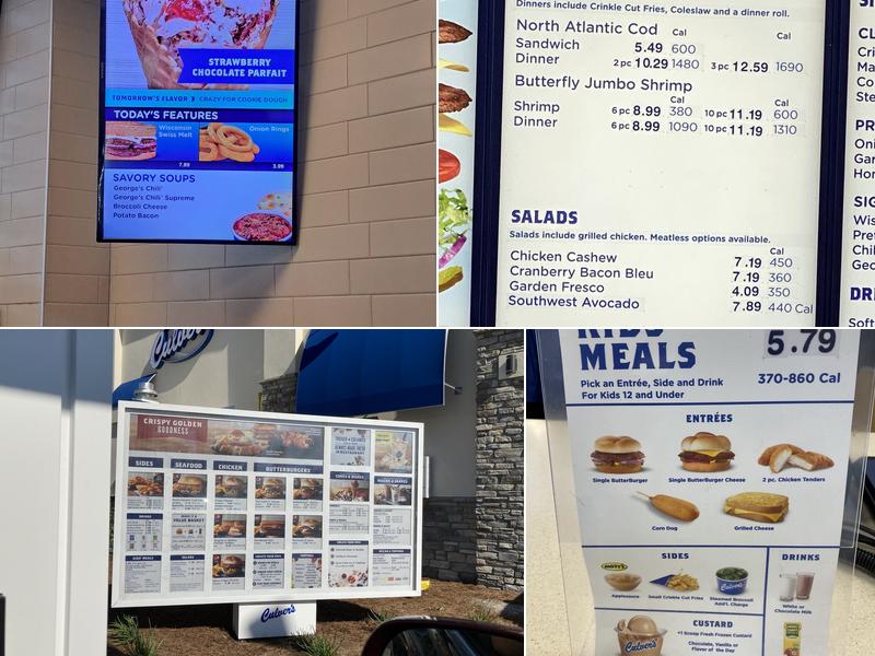 Culver’s Menu
