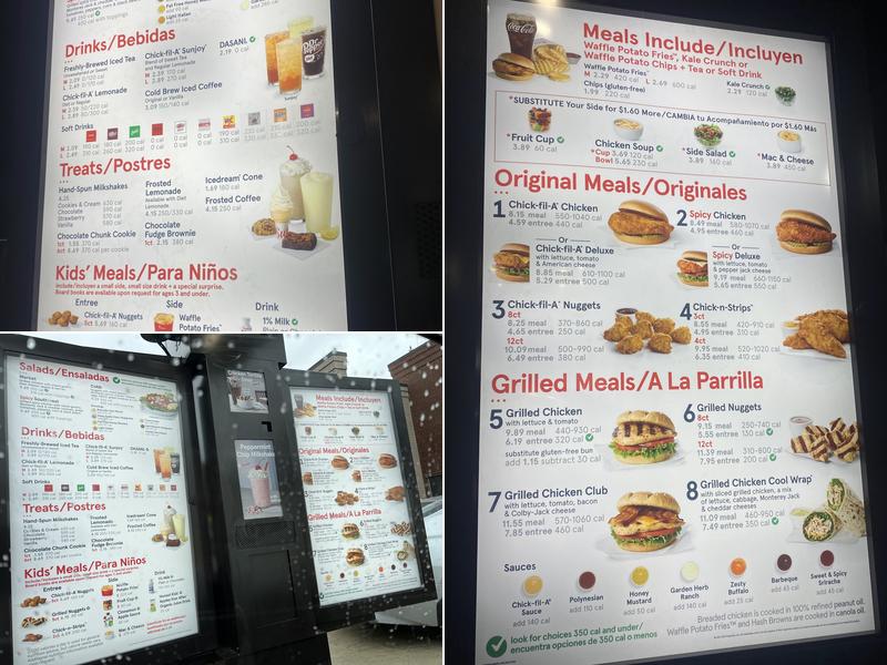 Chick-fil-A Menu
