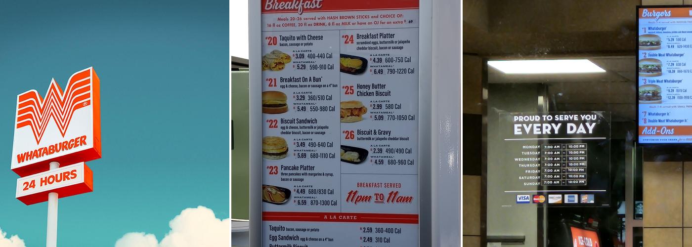 Whataburger Menu