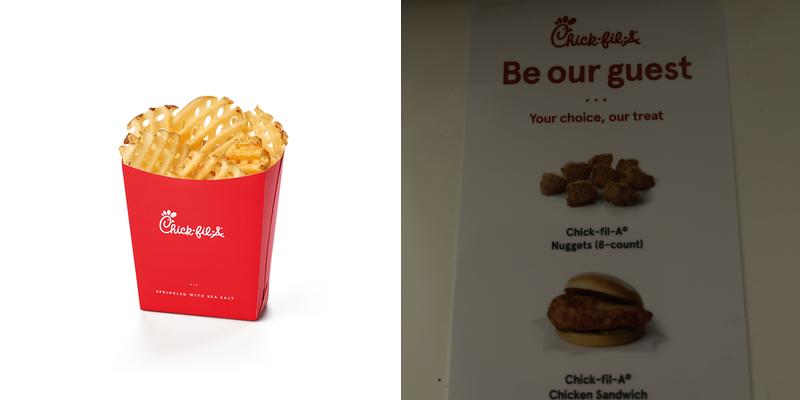 Chick-fil-A Menu