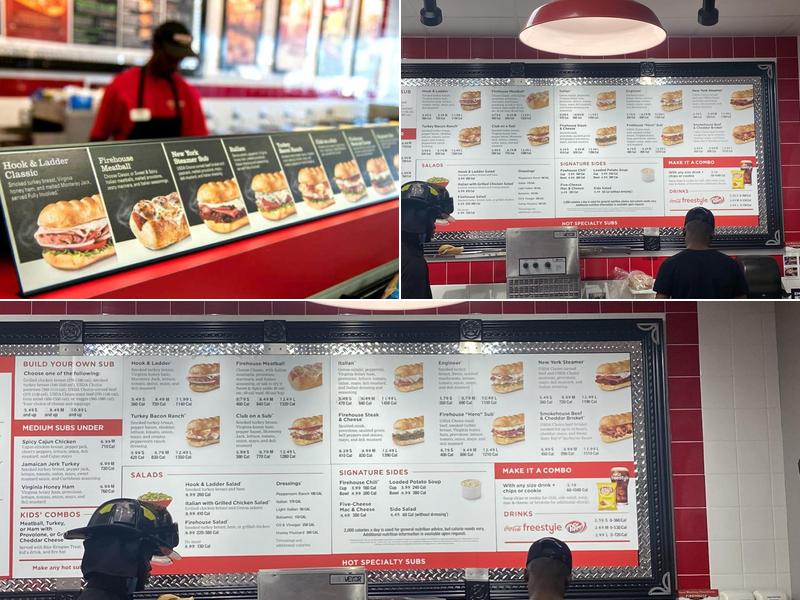 Firehouse Subs Menu