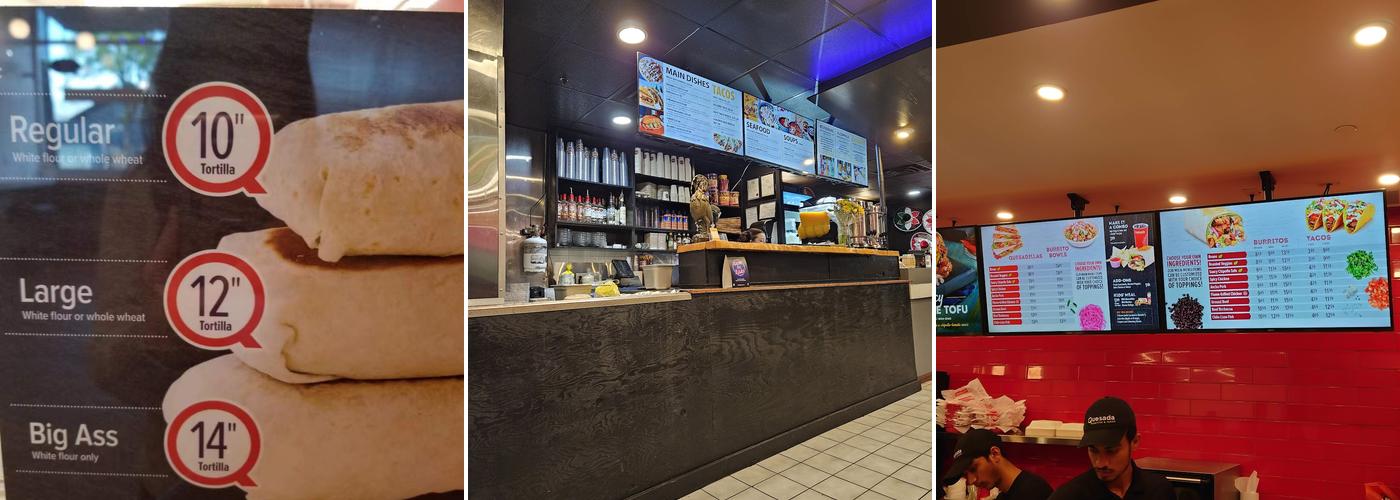 Quesada Burritos & Tacos Menu