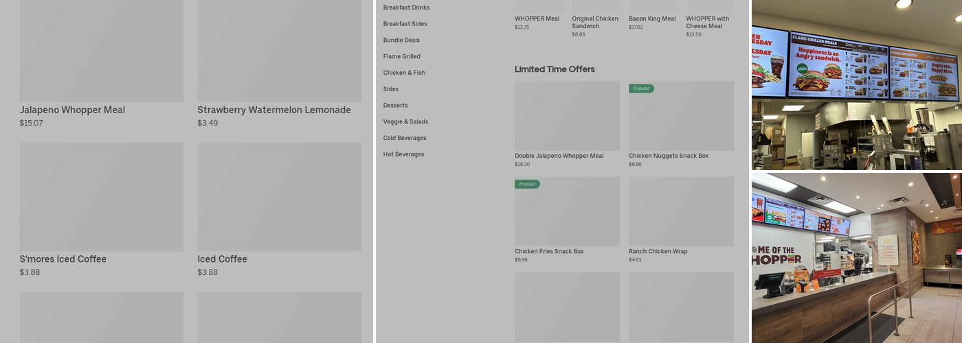 Burger King Menu