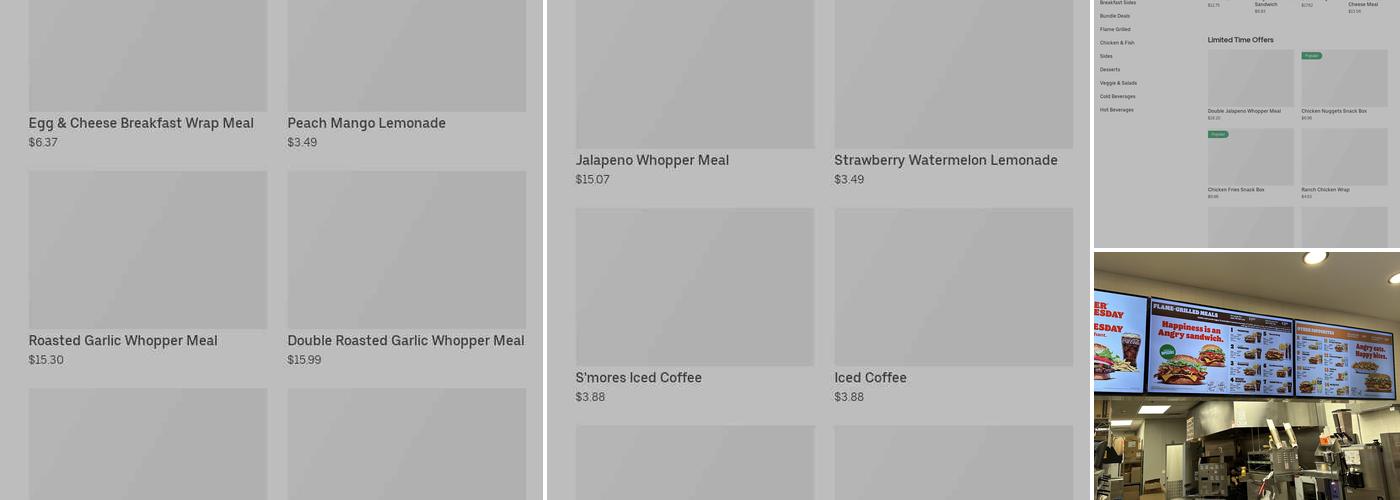 Burger King Menu