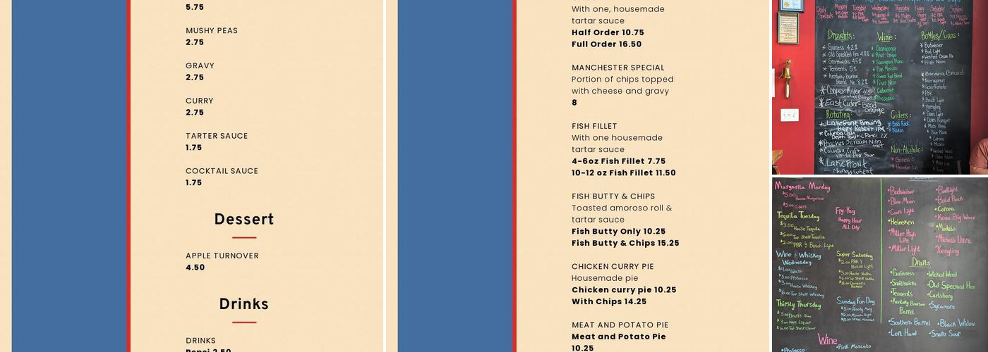 The CODfather, Proper Fish & Chips II Menu