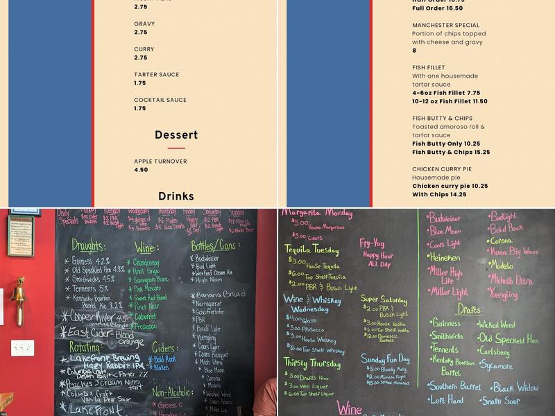 The CODfather, Proper Fish & Chips II Menu