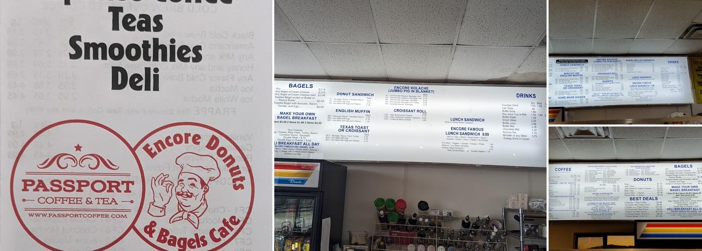 Encore Donuts & Bagels Cafe Menu