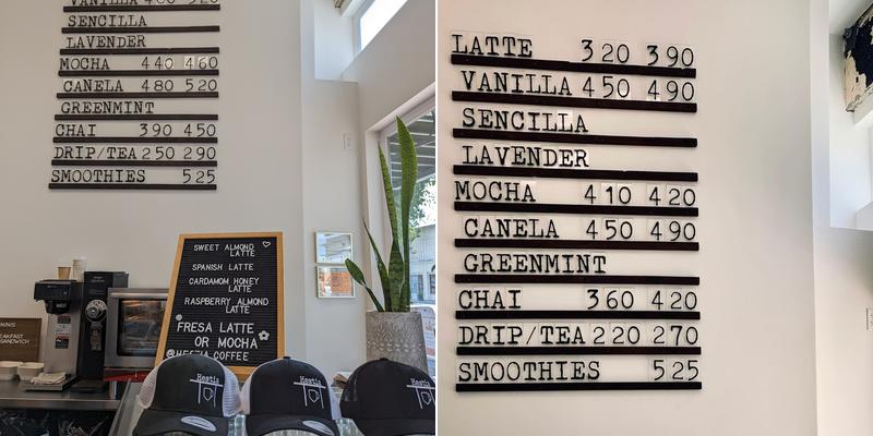 Hestia Cafe Menu