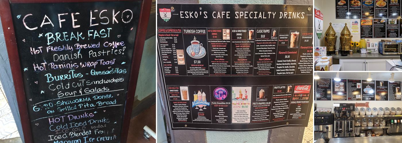 Esko's Solvang Cafe Menu