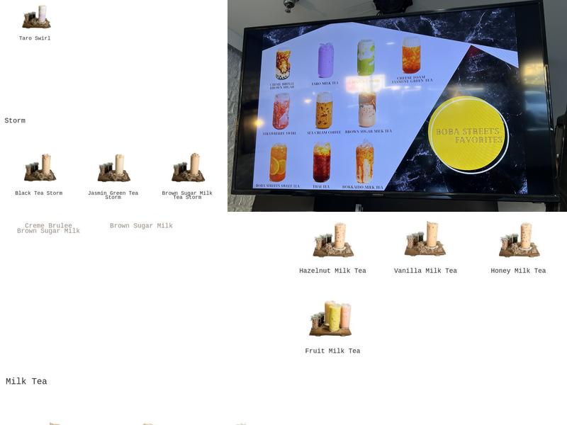 Boba St. Menu