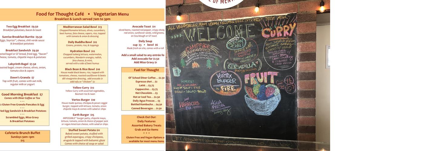 Food for Thought Café Menu