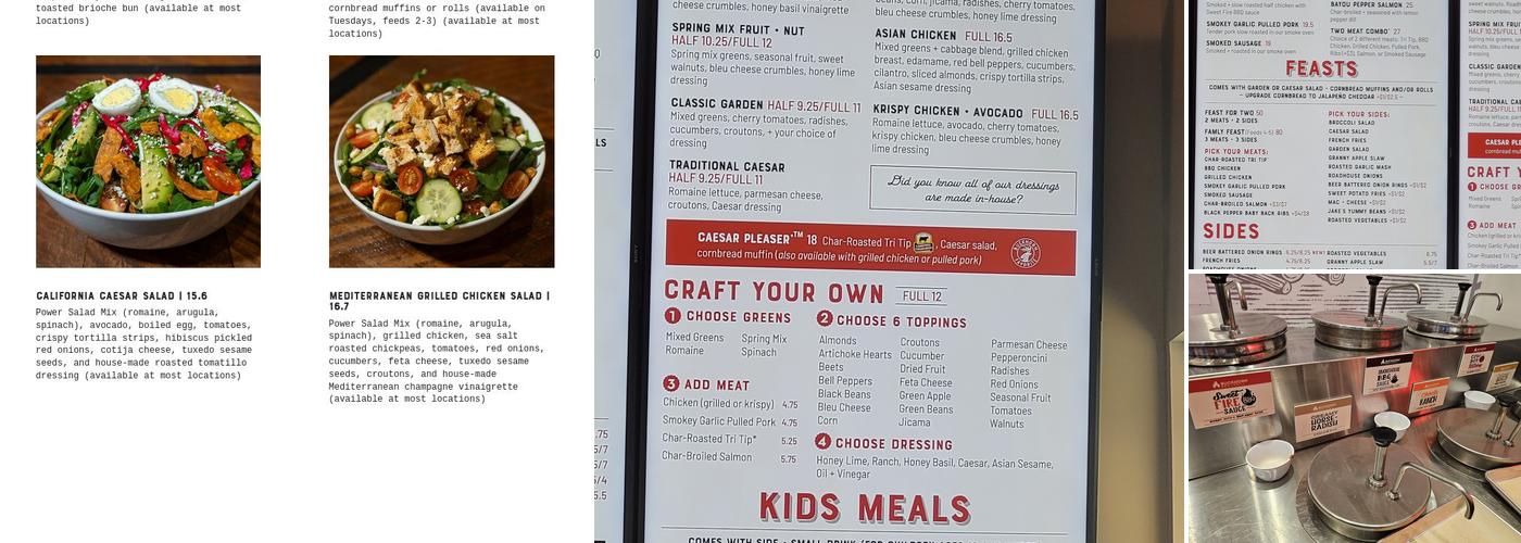 Buckhorn BBQ + Grill Menu