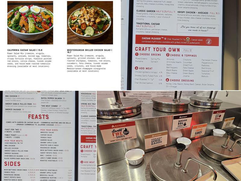 Buckhorn BBQ + Grill Menu