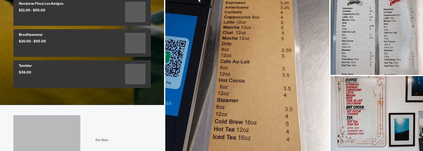 Interim Coffee Menu