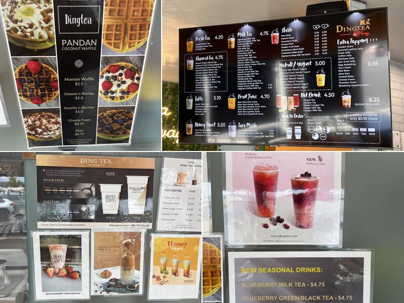 Ding Tea Poway Menu