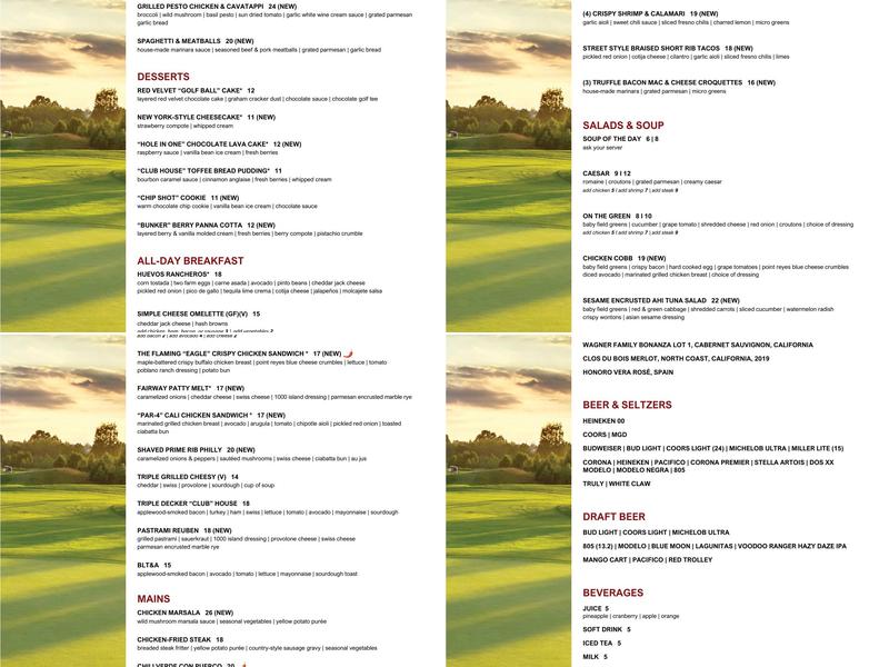 La Casetta Menu