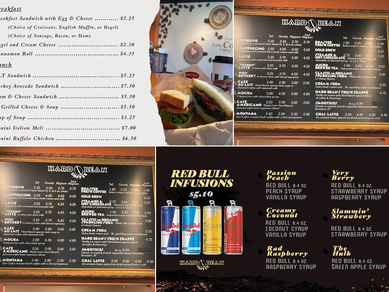 Hard Bean Coffee Menu