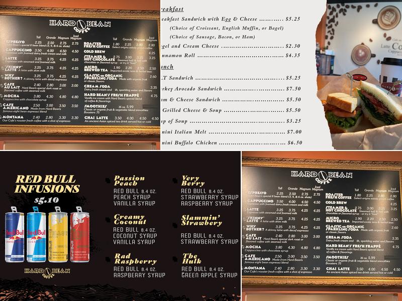 Hard Bean Coffee Menu