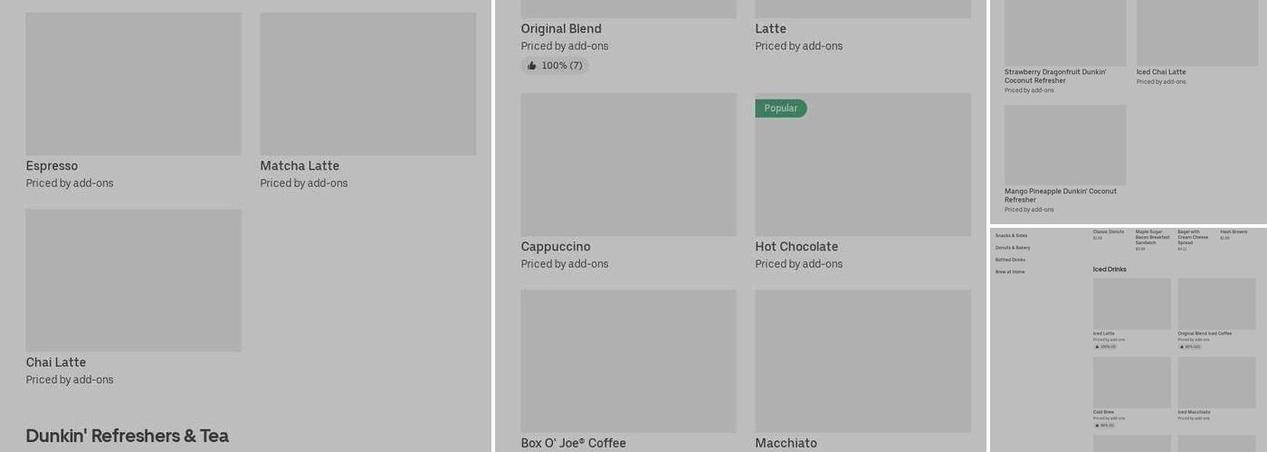 Dunkin' Menu