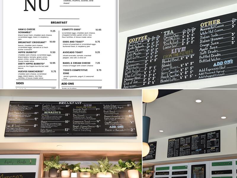Java Cafe Menu