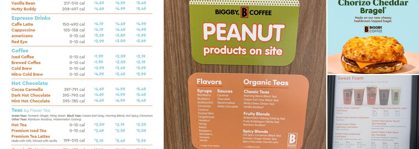 BIGGBY COFFEE Menu