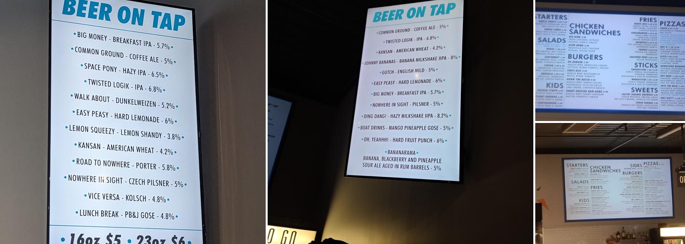 Defiance Brewing Co. Downtown Menu