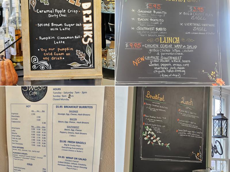 5 West Cafe Menu