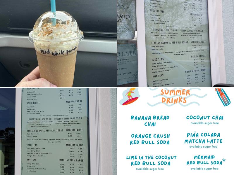 Slack Tide Coffee Co. Menu