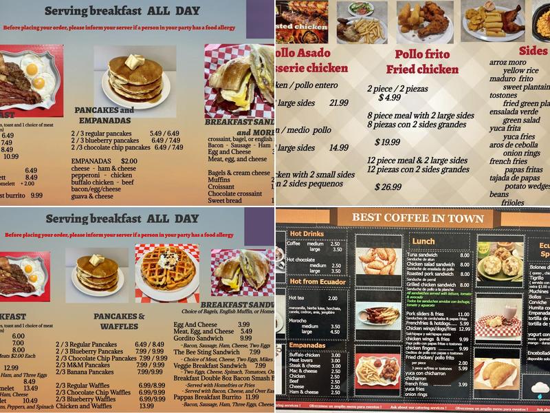 LJ’s Cafe Menu