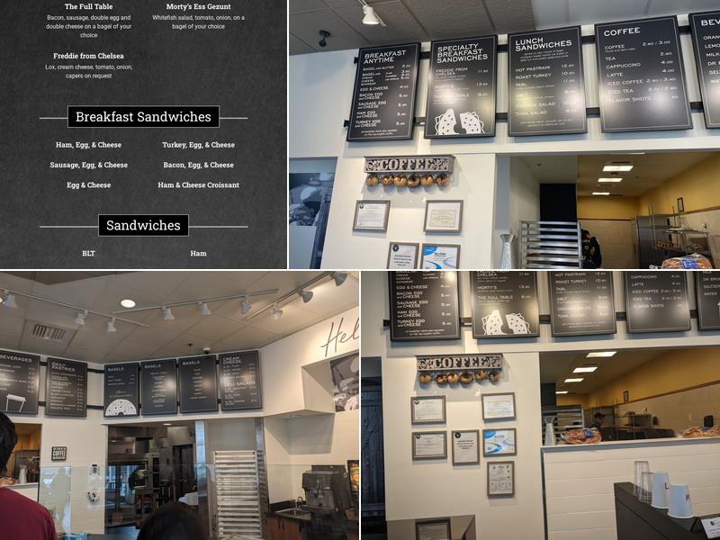 The Bagel Table Menu