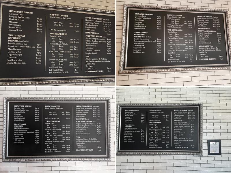 Black Cat Coffee Menu
