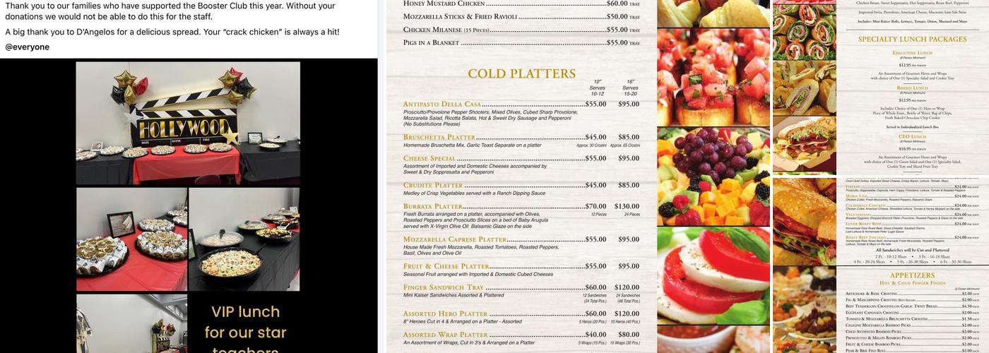 D'Angelo Italian Market of Freehold Menu