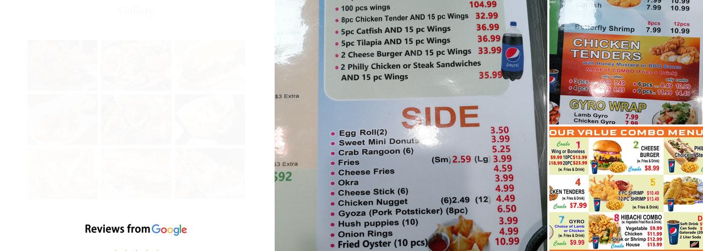 A1 Wings & Crab Menu