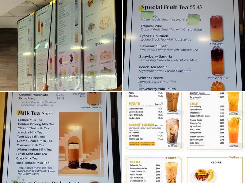 Fat bee cafe Menu