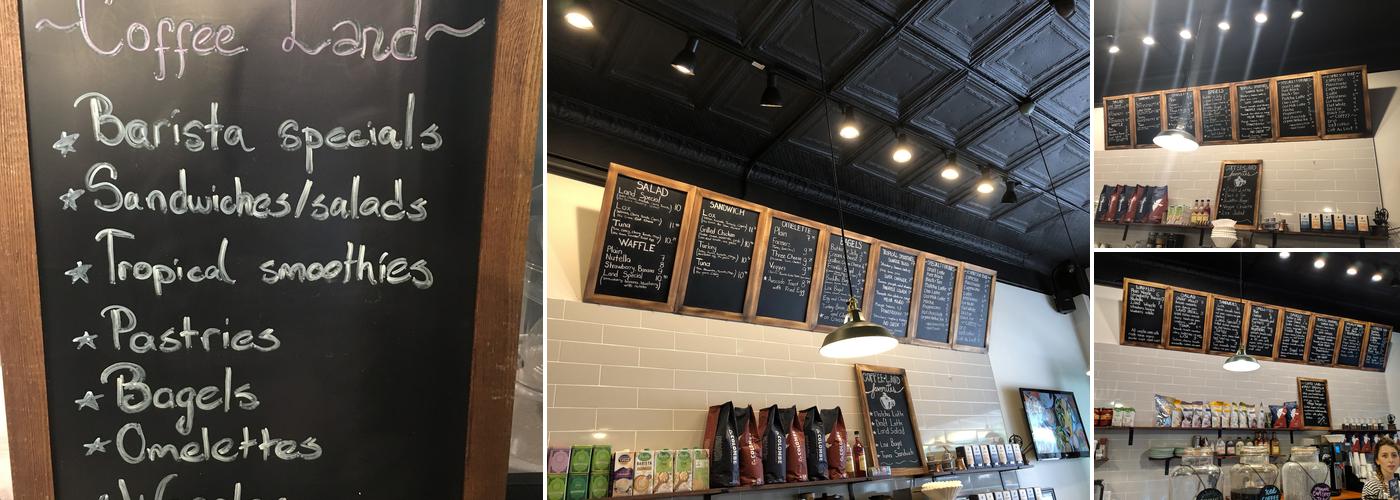 Coffee Land Menu