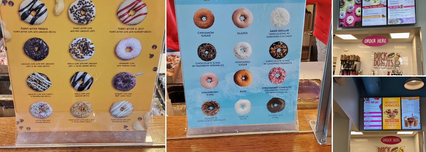 Duck Donuts Menu
