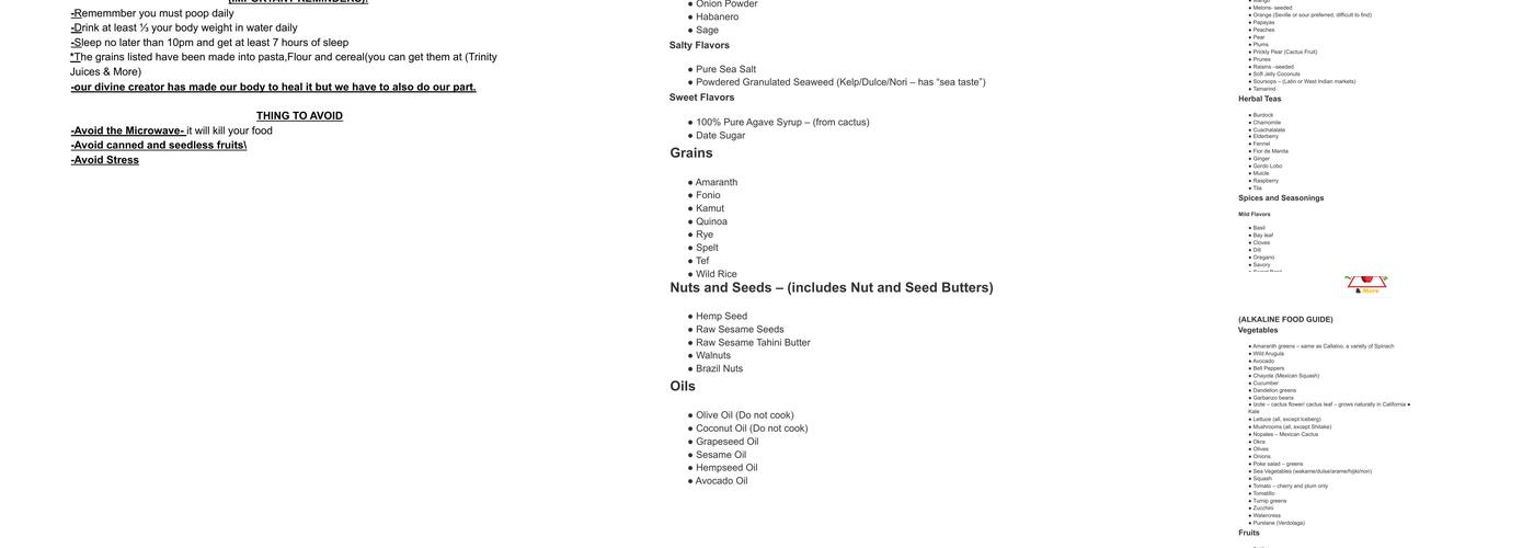 Trinity Juices & More Menu