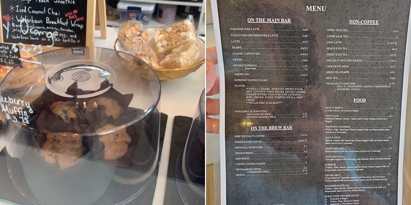 Waterbean Coffee Menu