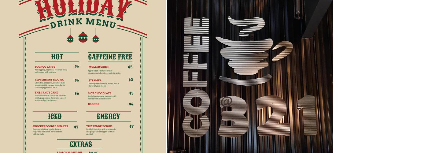 Coffee@321 Menu