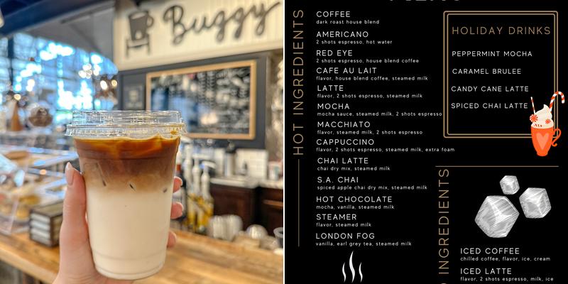 The Buggy Brew Coffee Co Menu