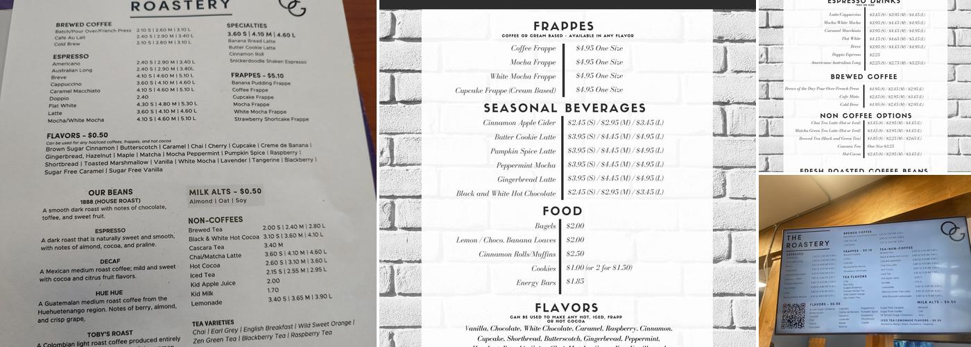 Oliver Gospel Roastery Menu