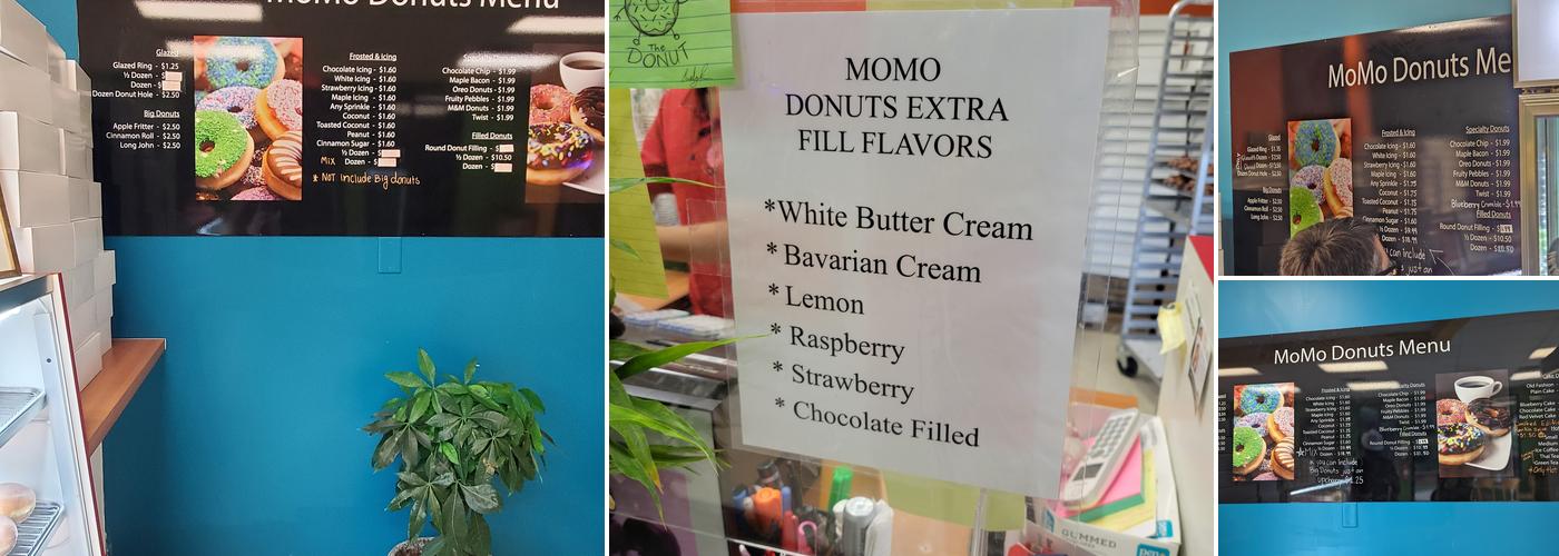 MoMo Donuts Menu